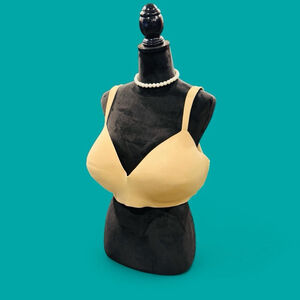 Cacique Lane Bryant Wireless T Shirt Bra 42F Nude Lightly Lined Full Coverage